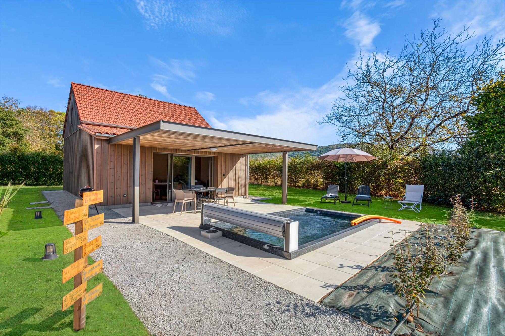 La Plaine Aux Etoiles - Maison Individuelle Avec Piscine Balneo Privative Et Jardin 多姆 外观 照片